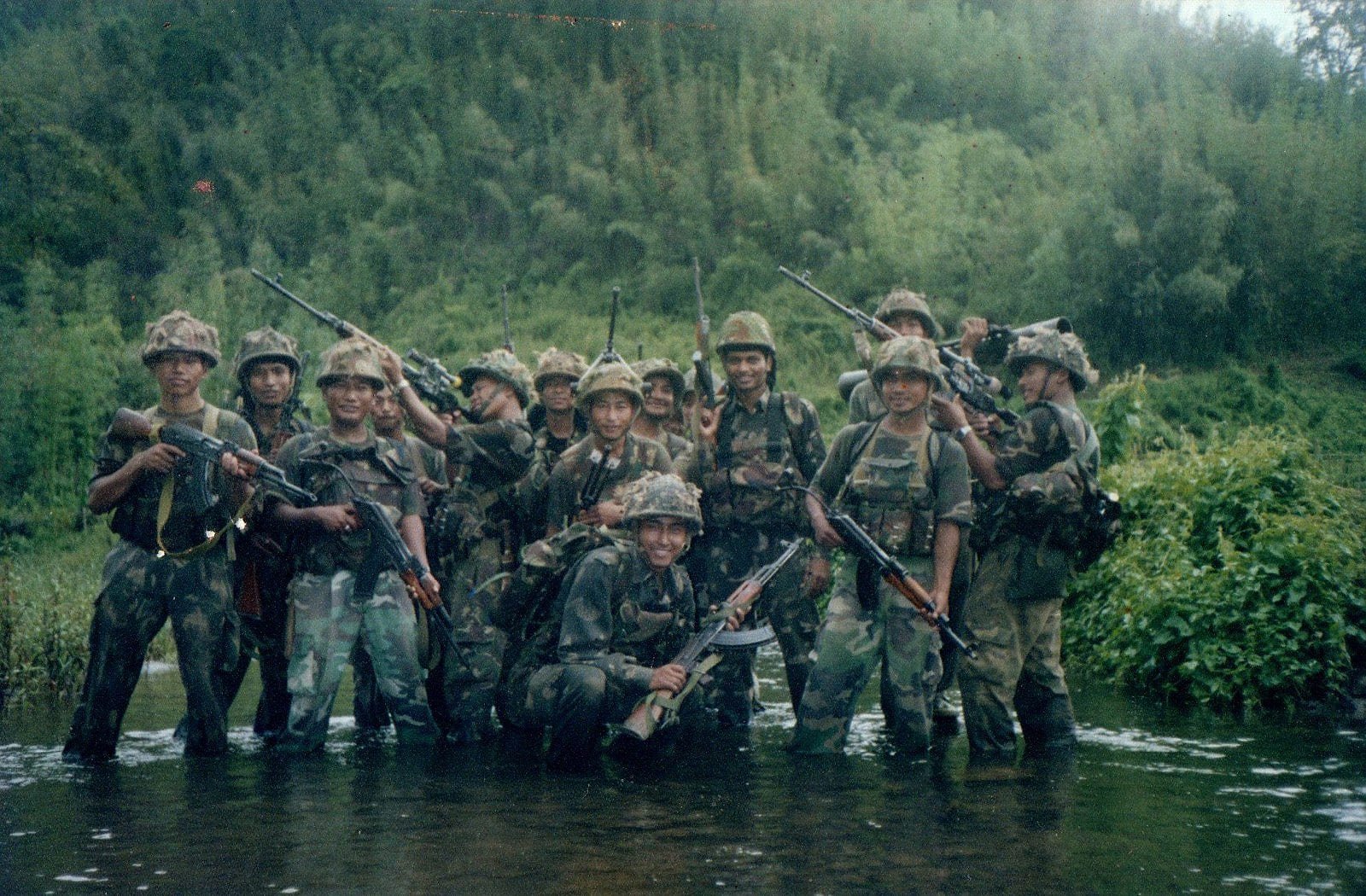 Captain Brijesh Chowta during his Army years